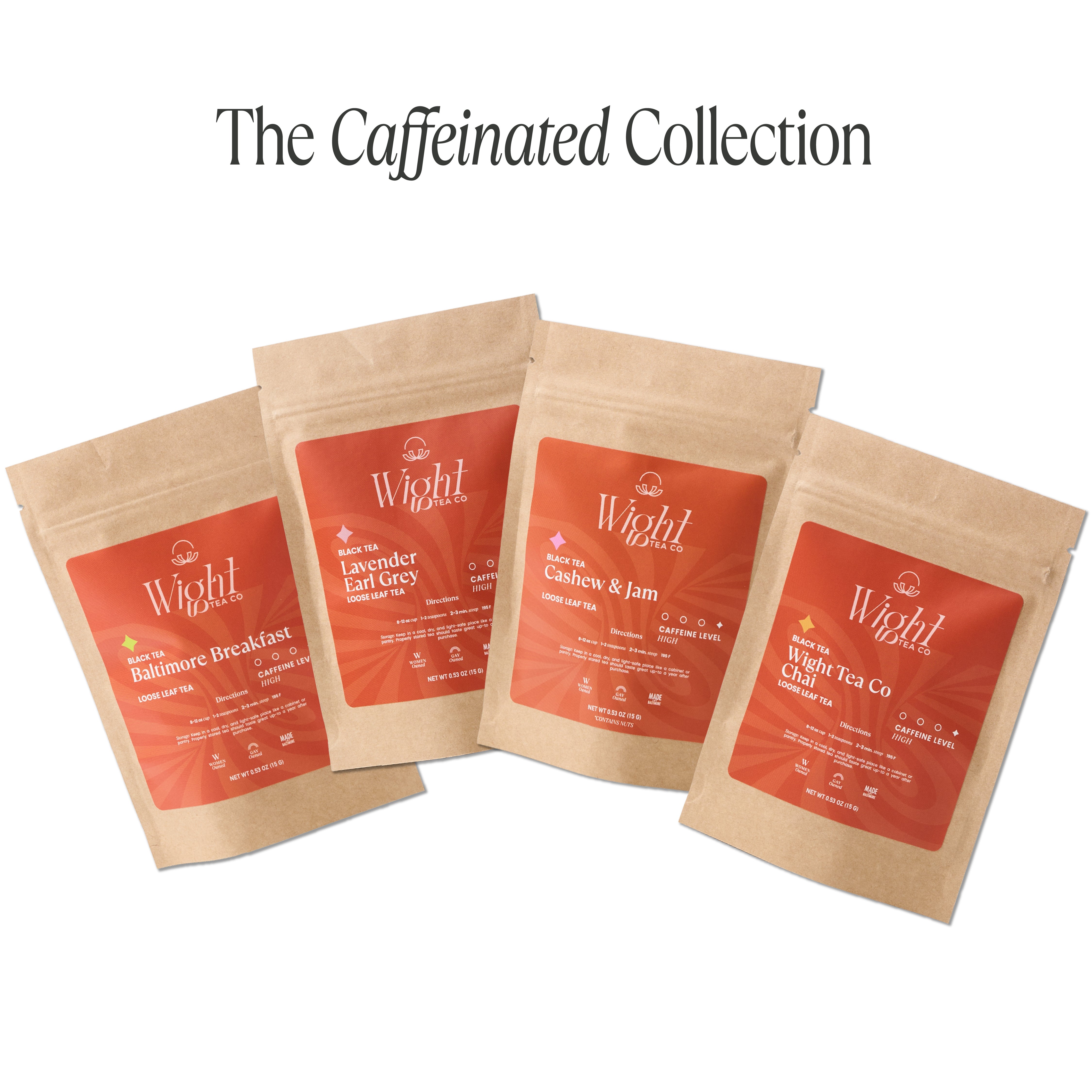 ライヴ・アット・クルール・カフェ The Caffeinated Collection | Caffeinated Loose Leaf Tea Sample Set