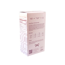 Load image into Gallery viewer, Fireside Fig holiday tea box, backside view with steeping instructions, storage details, and nutrition facts.