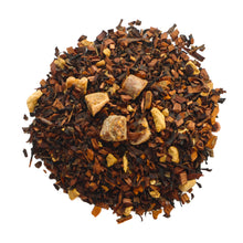 Load image into Gallery viewer, Close-up of Fireside Fig loose leaf tea with fig pieces, ginger peices, and cinnamon