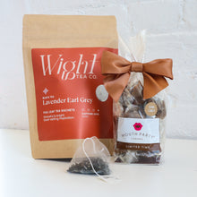 Load image into Gallery viewer, Earl Grey Tea & Caramel Gift Bundle (Compostable Tea Bags) | Wight Tea Co. x Mouth Party
