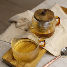Load image into Gallery viewer, Glass Tea Pot and Cup for One