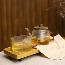 Load image into Gallery viewer, Glass Tea Pot and Cup for One
