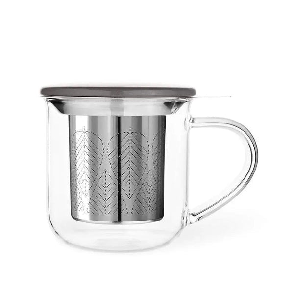 Glass Tea Tumbler (Grey)